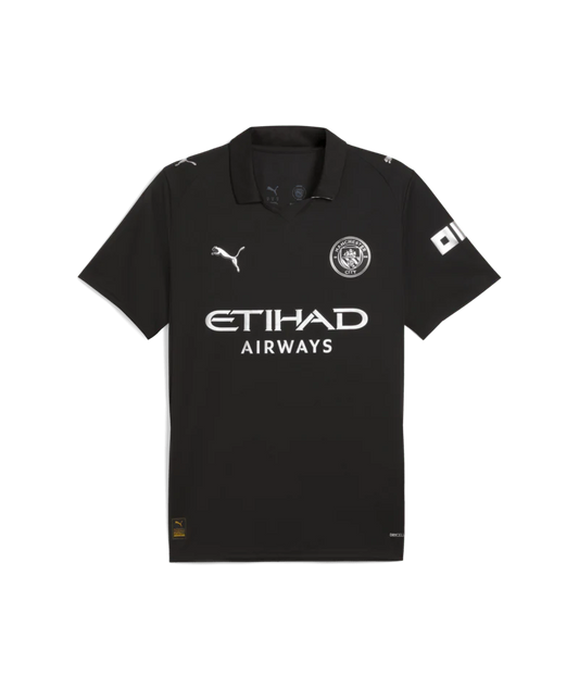 PUMA Mens Manchester City Away Soccer Jersey 25 Black