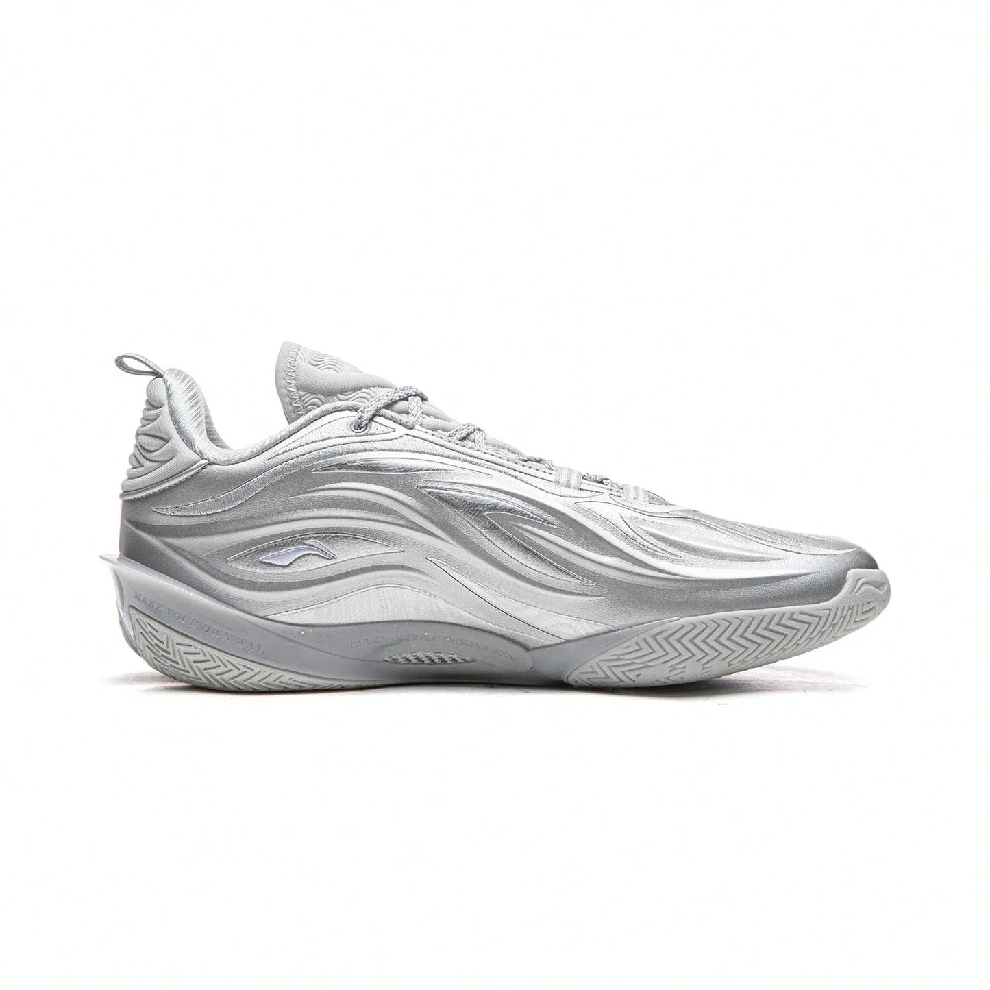 Tênis Li Ning Wade 808 5 Ultra V2 Silver Flash