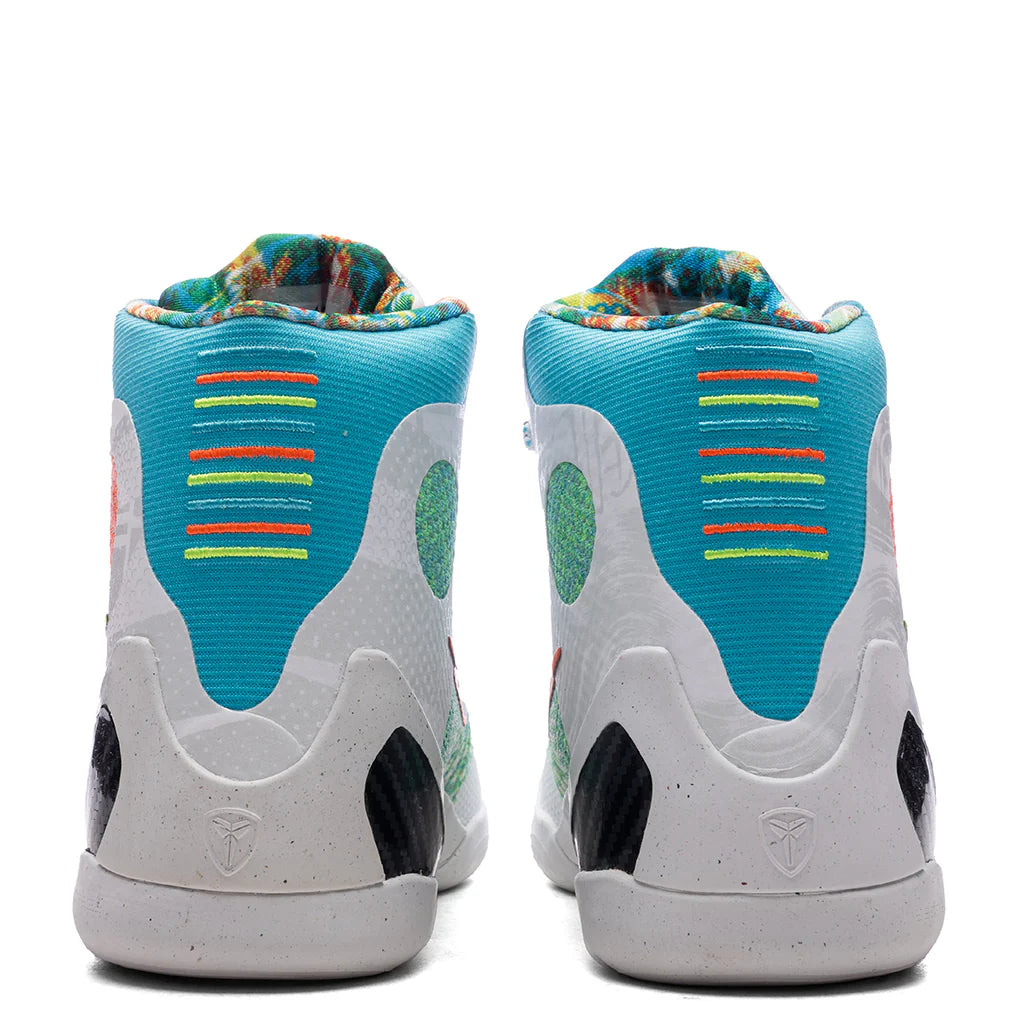 Kobe IX Elite High Protro What The Kobe GS White Chlorine Blue Black