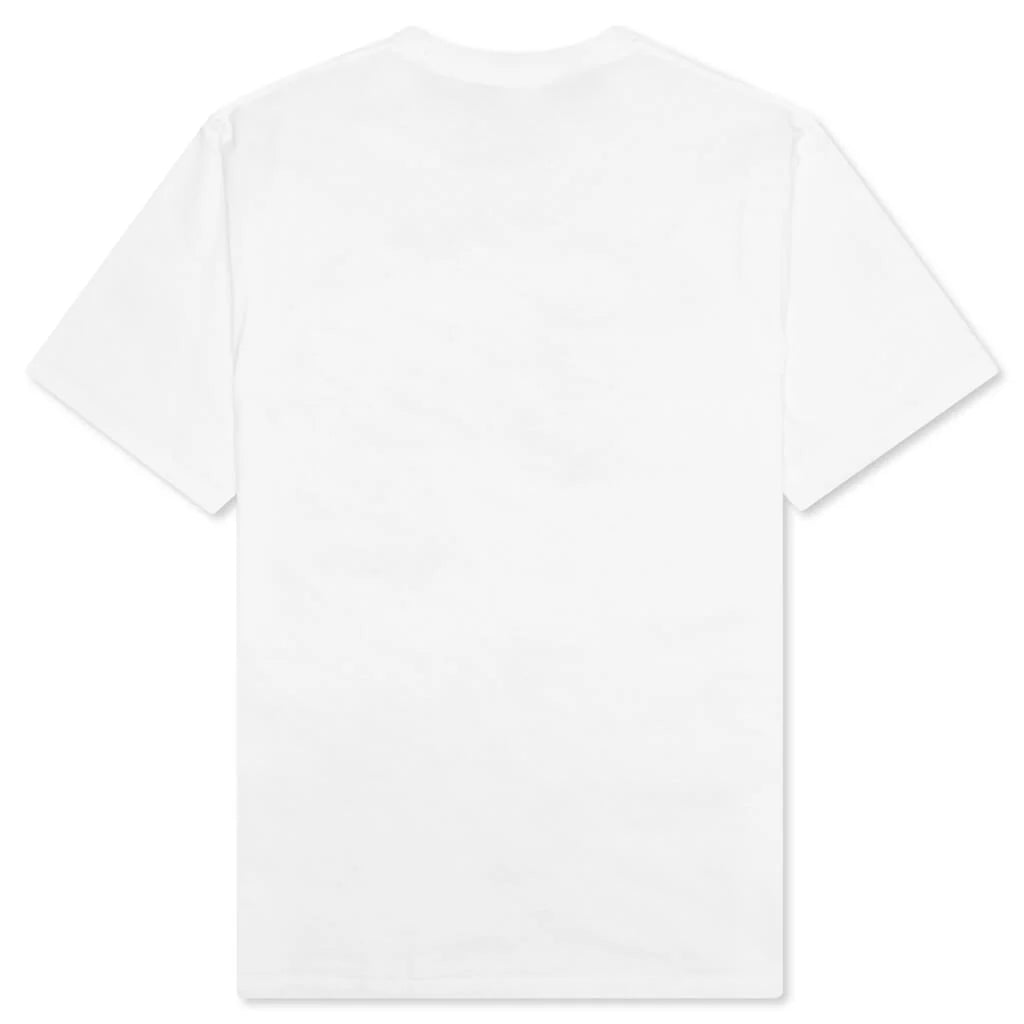 Bape Logo Monogram College Tee White Navy