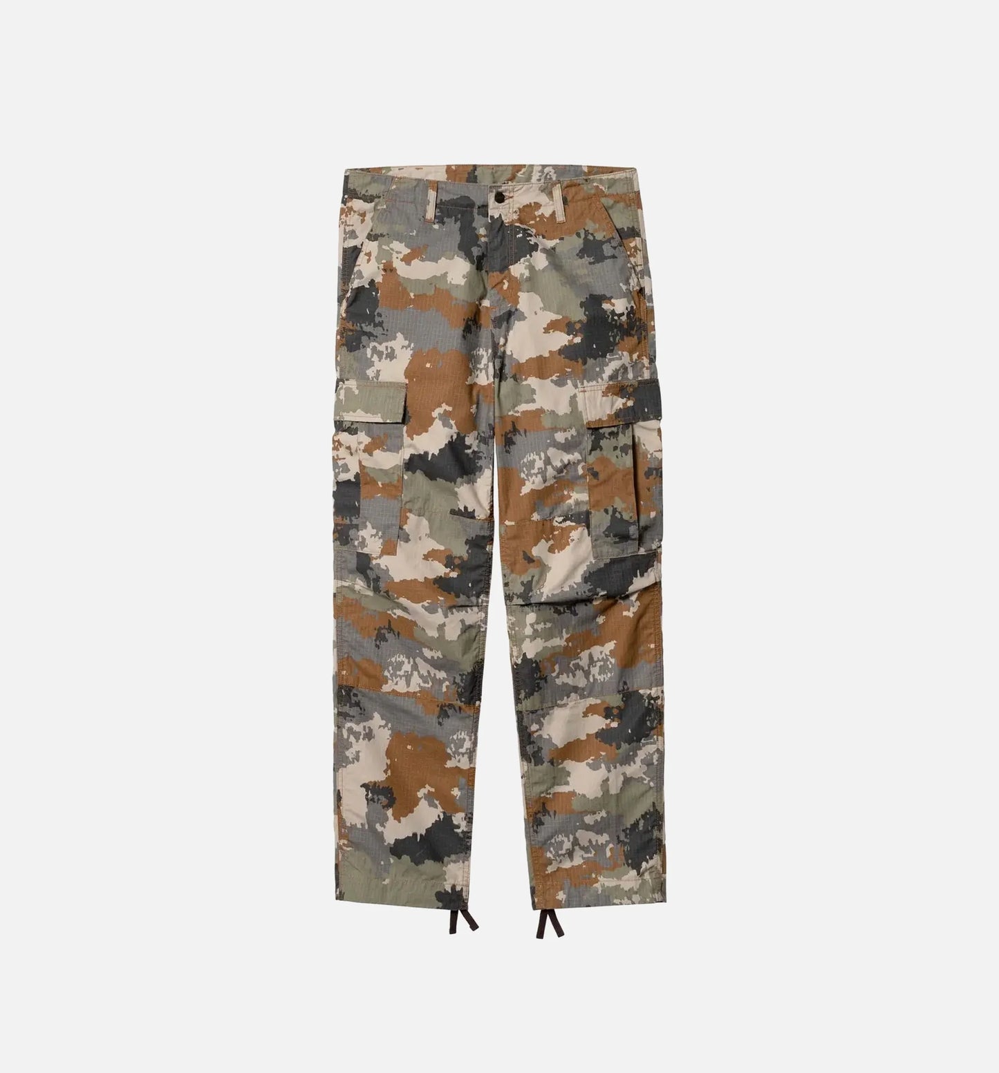 Regular Cargo Mens Pant Green Beige