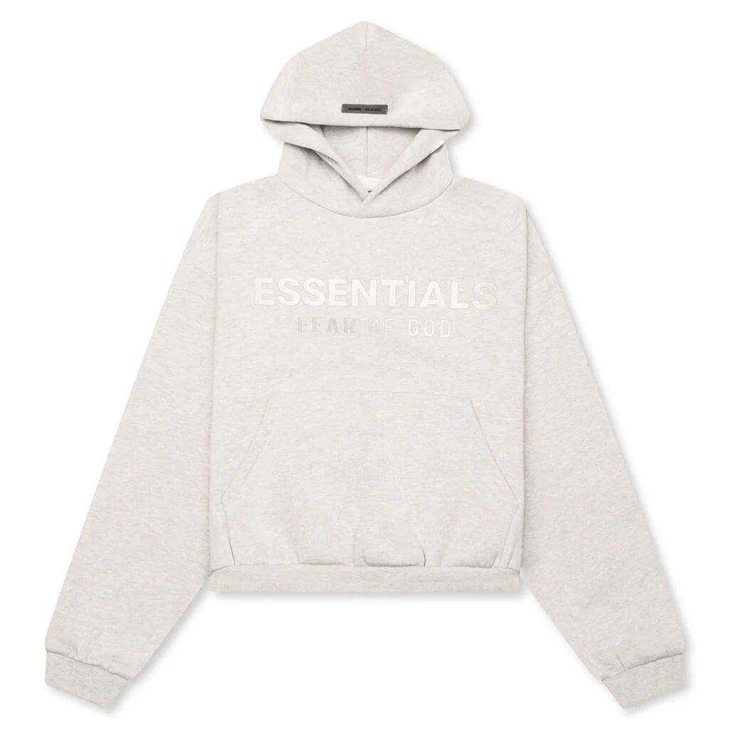 Kids Fleece Hoodie Heather Stone