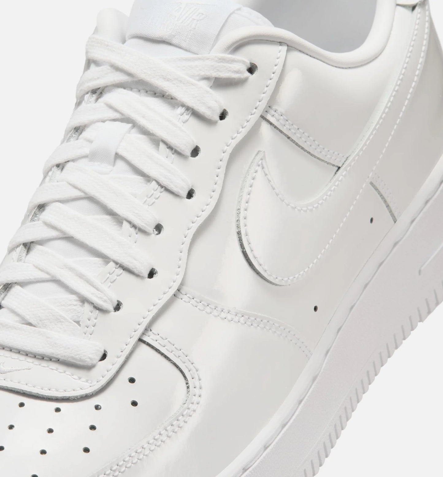 Air Force 1 07 Patent Leather Mens Lifestyle Shoe White
