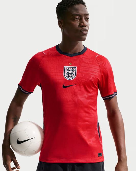 Nike England Away Mens Soccer Jersey 2026 Speed Red Obsidian White Obsidian