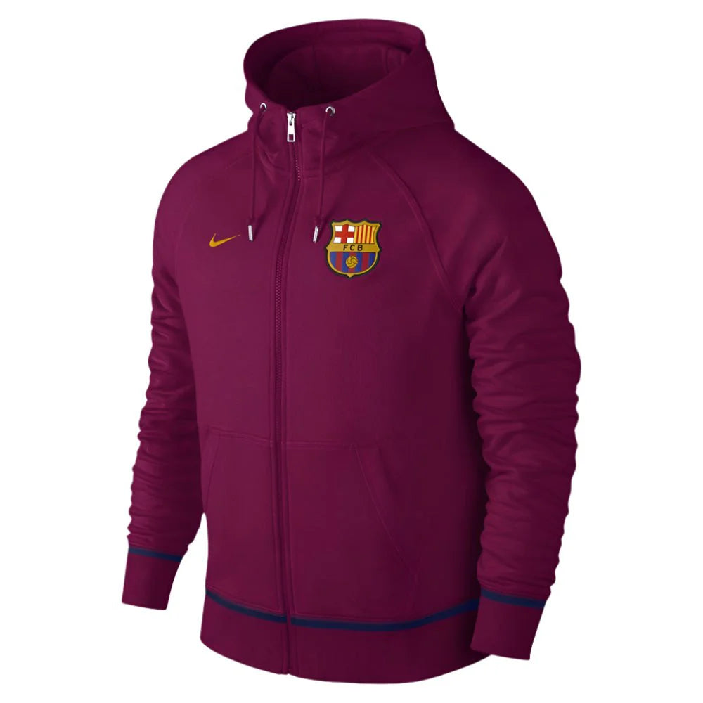 Nike Barcelona Hoodie Athentic FZ Dynamic Berry University Gold