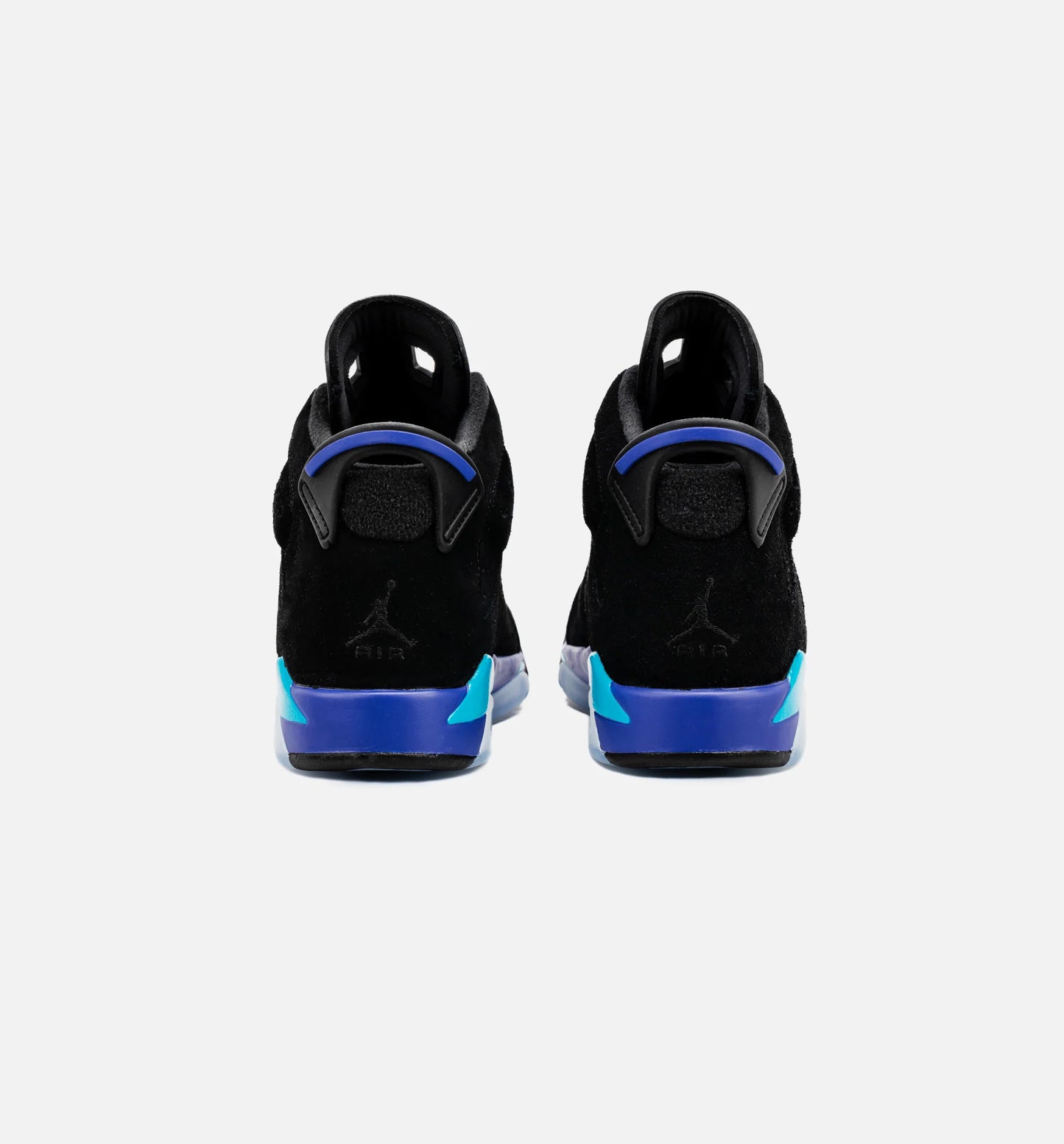 Air Jordan 6 Retro Aqua Grade School Lifestyle Shoe Black Aquatone Bright Concord