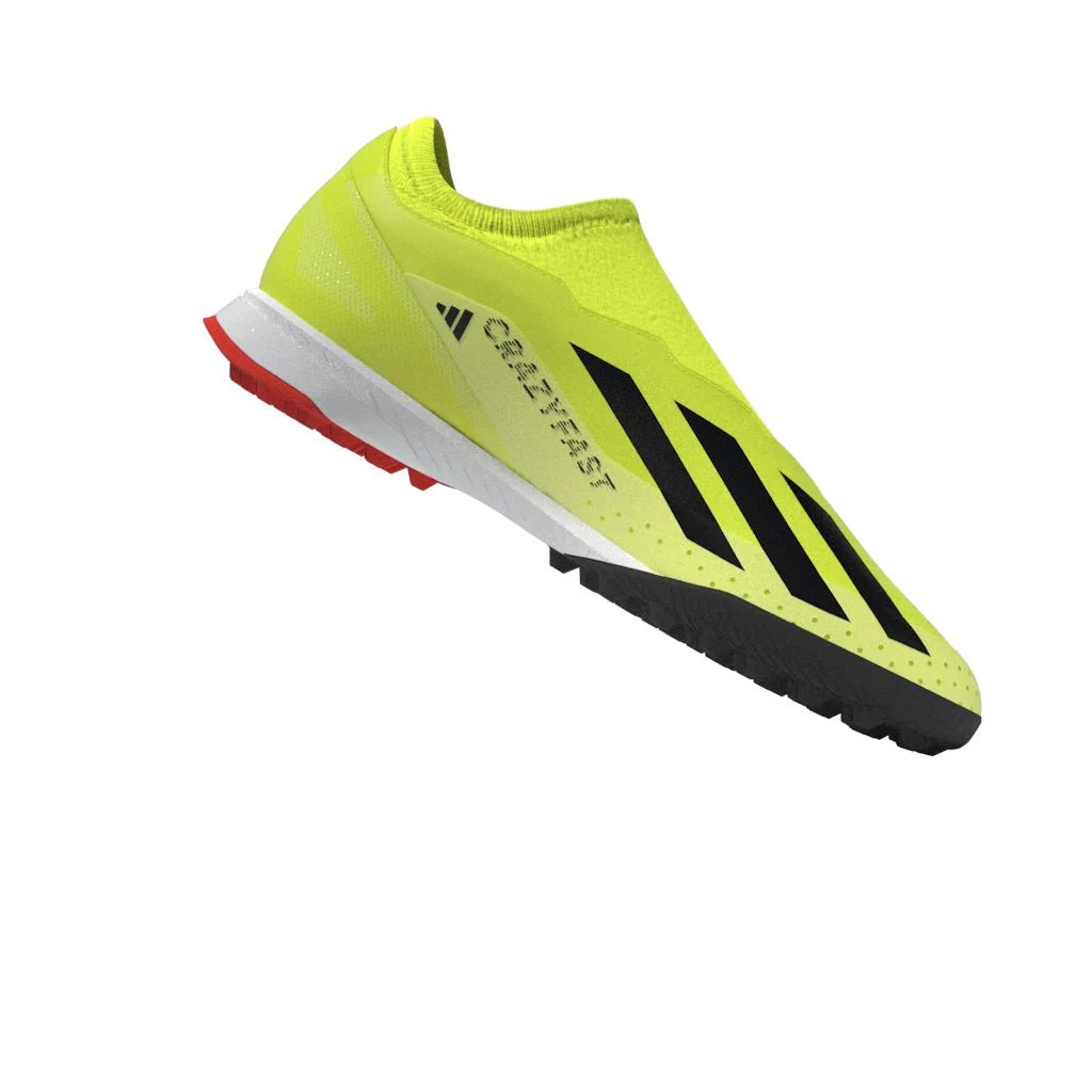 adidas X Crazyfast League Laceless TF Laceless Turf Boots Solar Yellow Black White