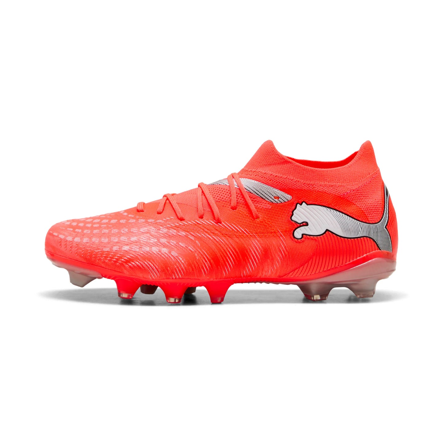 PUMA Future 9 Match FG AG Firm Multi Ground Mens Soccer Cleats Red White Black