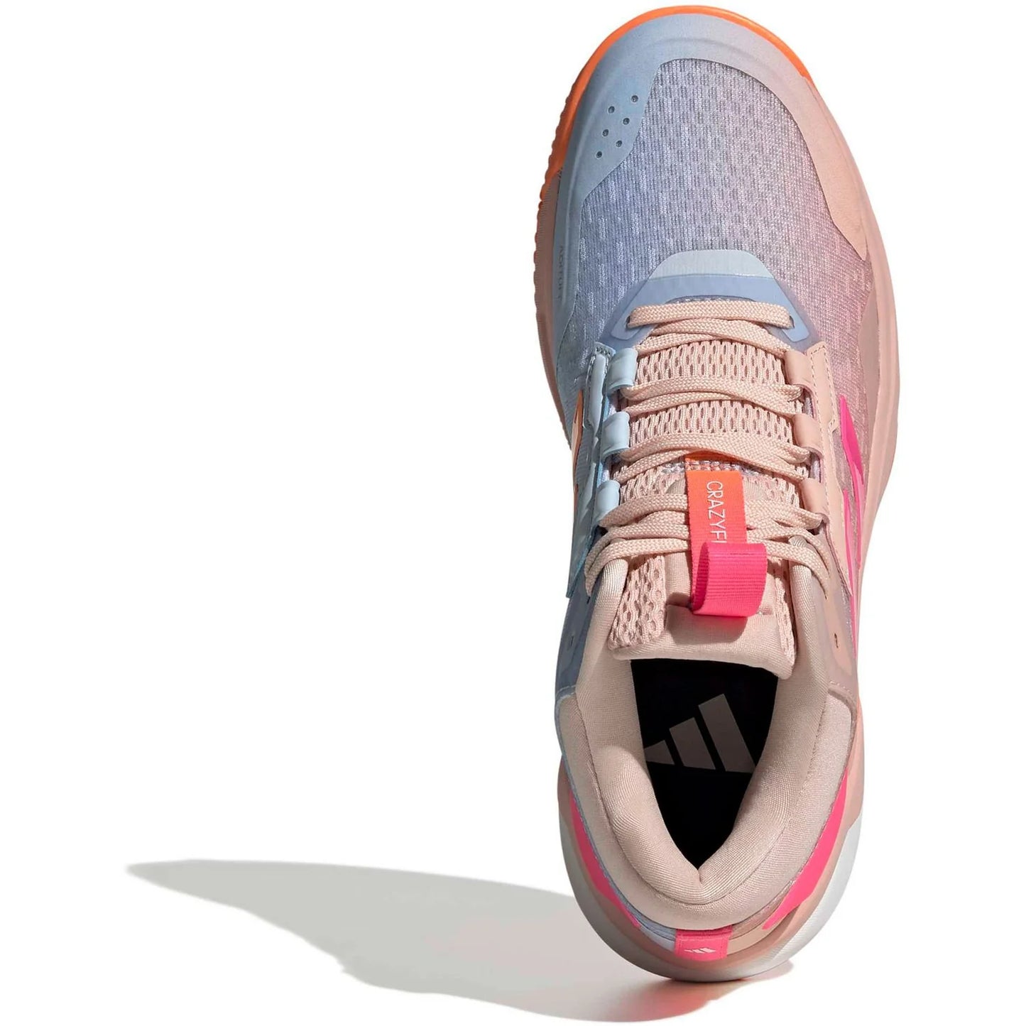 Tênis Adidas Crazyflight Mid 6 Laranja Rosa Bege