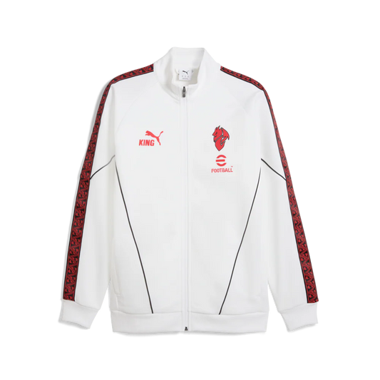 PUMA AC Milan King Anthem Mens Soccer Jacket White Red