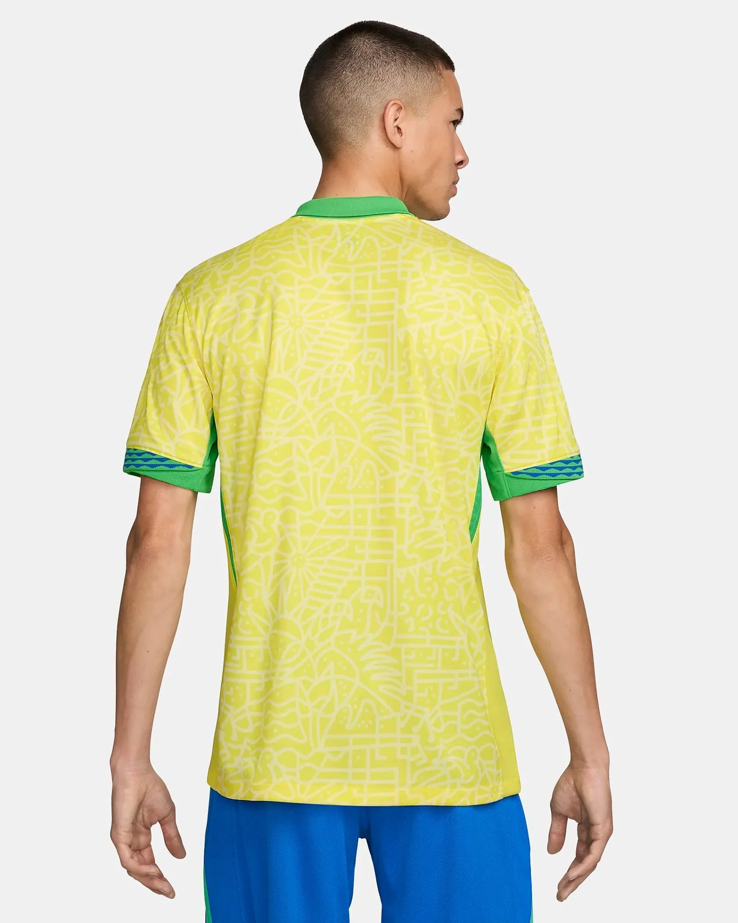 Nike Brazil Stadium Home Mens Jersey 24 Yellow