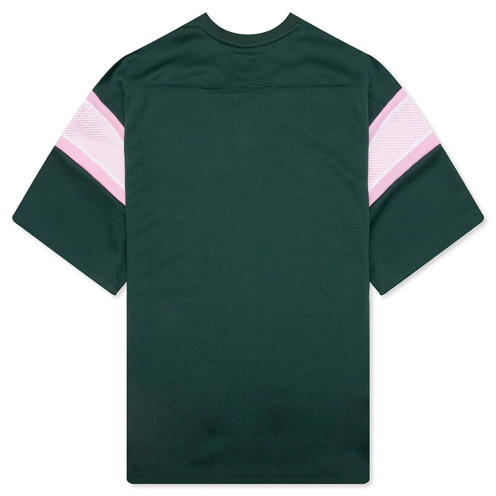 Pass S S Knit Crop Fit Shirt Jolly Green