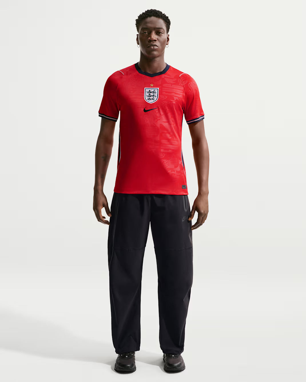 Nike England Away Mens Soccer Jersey 2026 Speed Red Obsidian White Obsidian