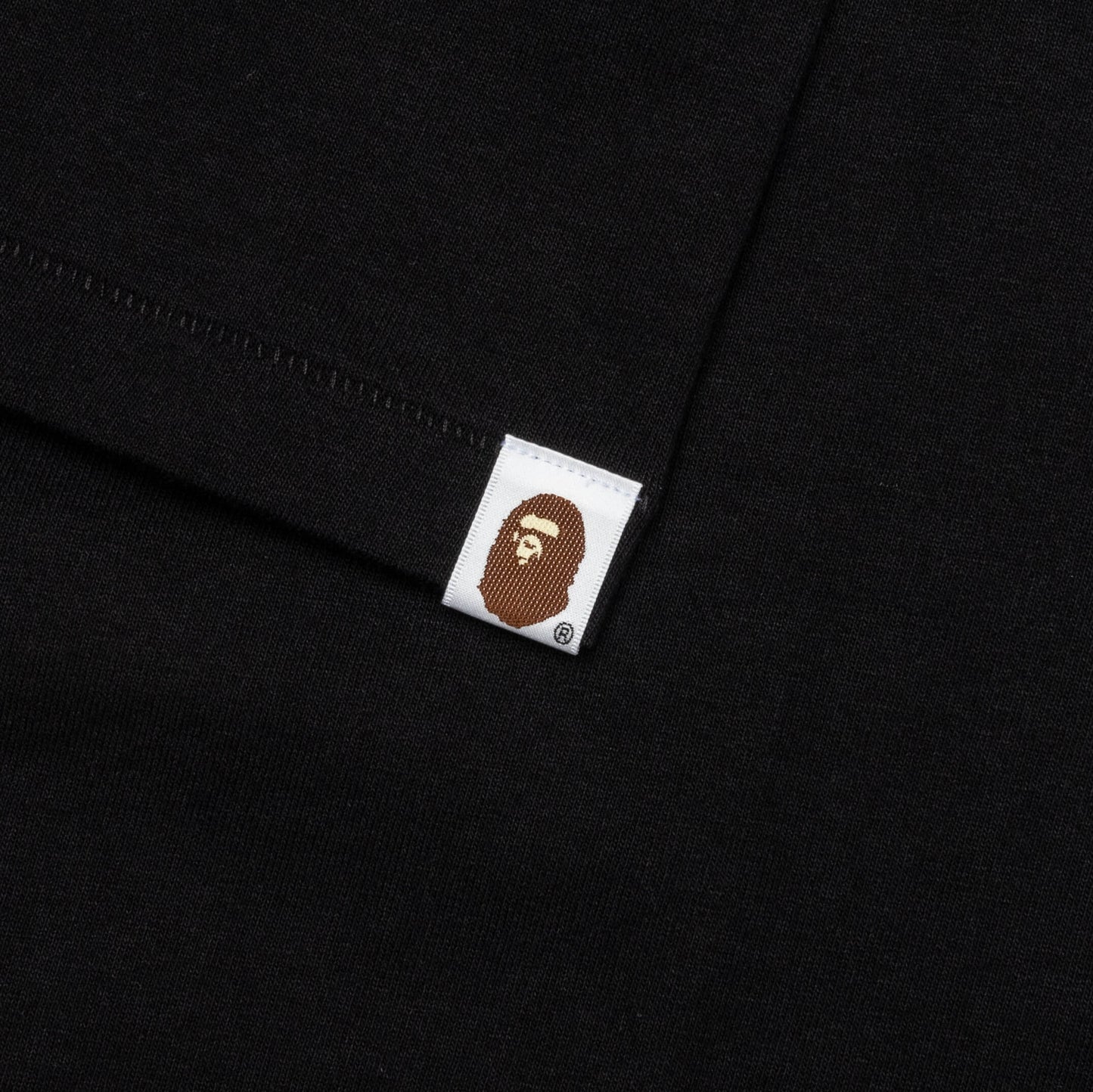 Bape Check Big Ape Head Tee Black