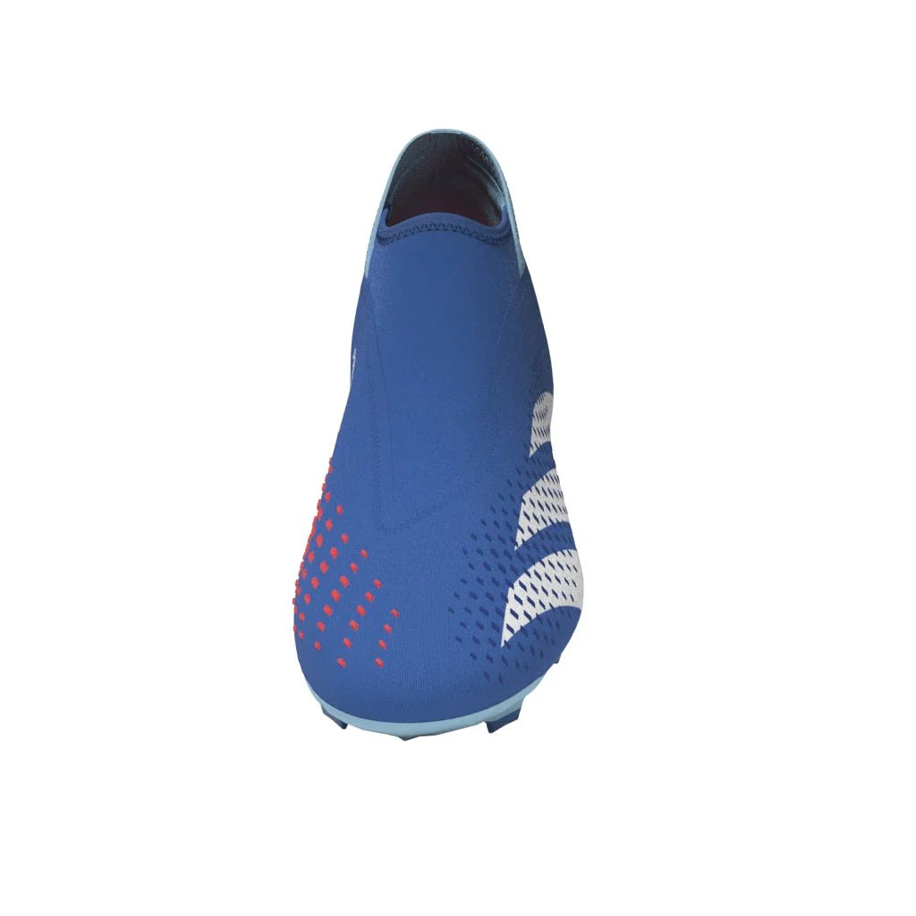 adidas Predator Accuracy3 Laceless FG Firm Ground Soccer Cleats Bright Royal Cloud White Bliss Blue