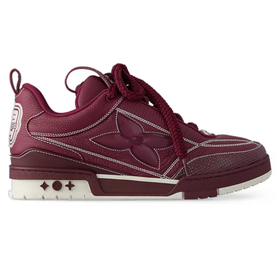Louis Vuitton LV Skate Sneaker Burgundy Monogram Flower