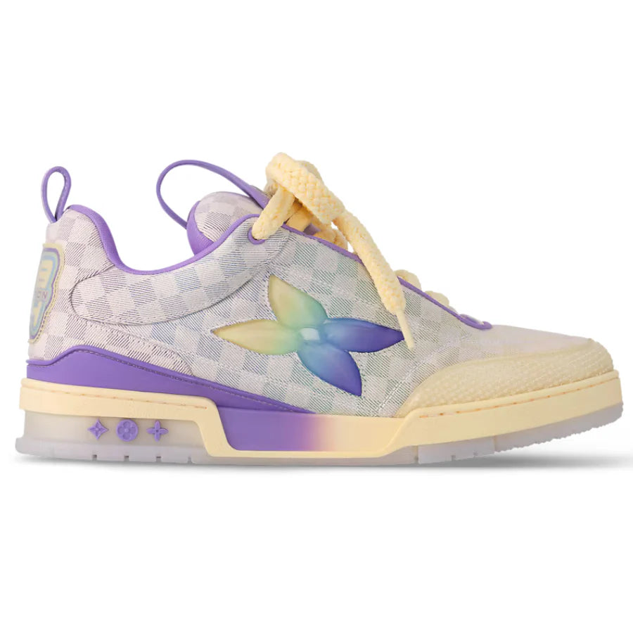 Louis Vuitton LV Skate Sneaker Damier Pastel Yellow Purple
