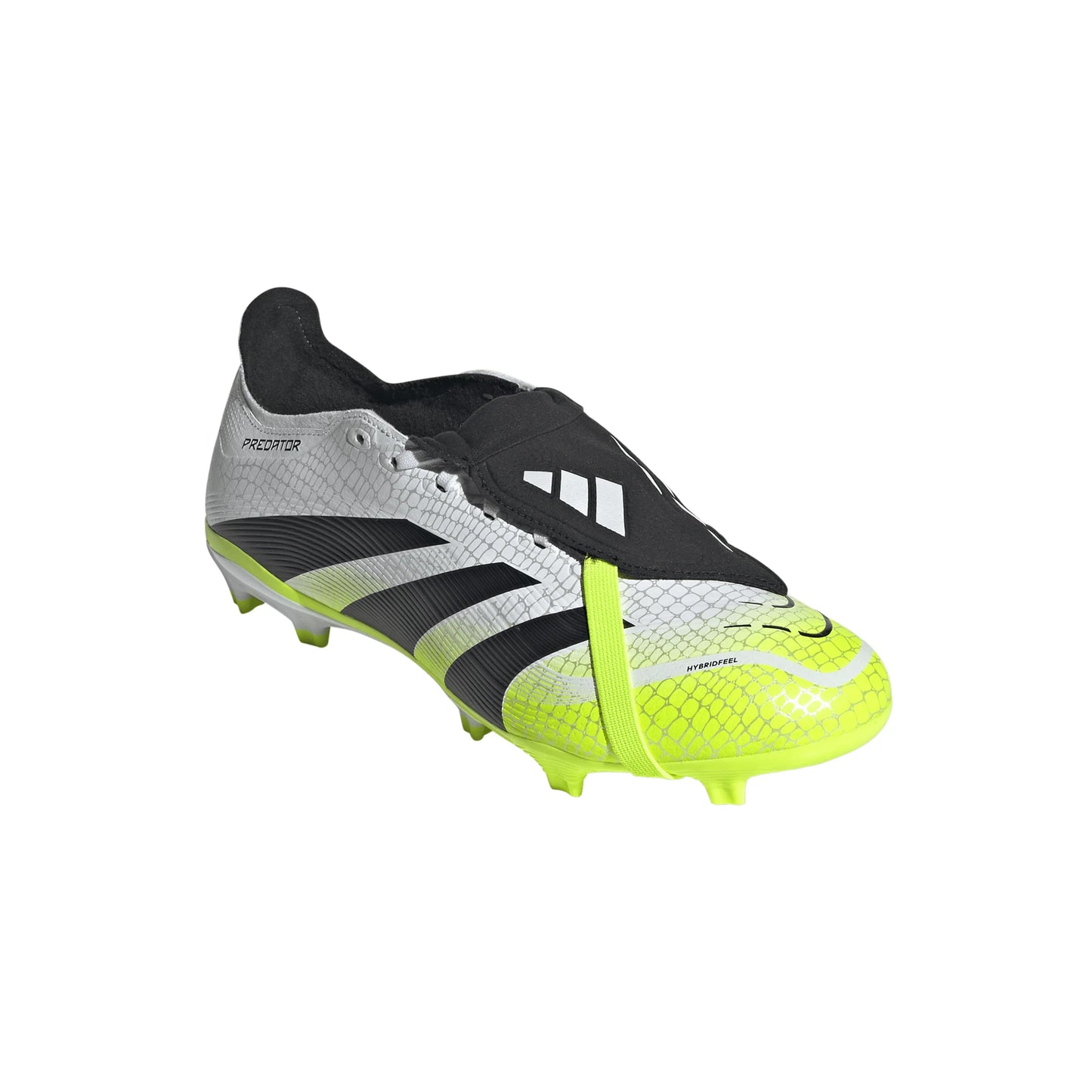 adidas Predator League Fold Over Tongue Firm Multi Ground Soccer Cleats White Black