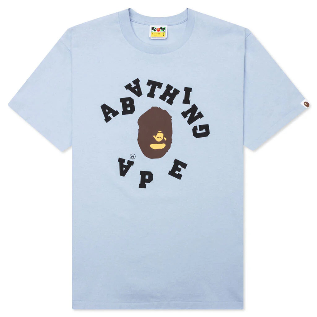 Broken College Tee Blue
