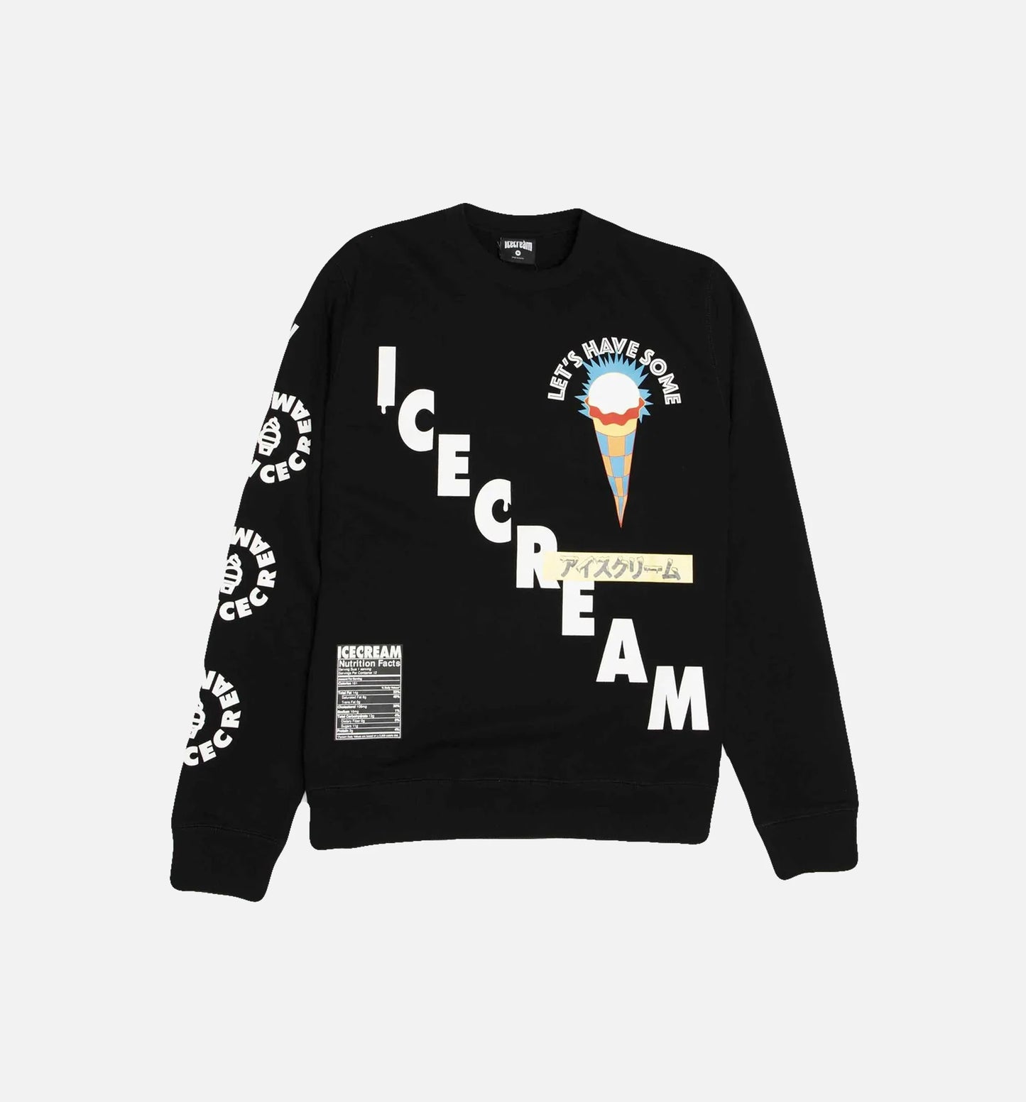 Lets Get Some Mens Crewneck Black White Yellow Blue Red