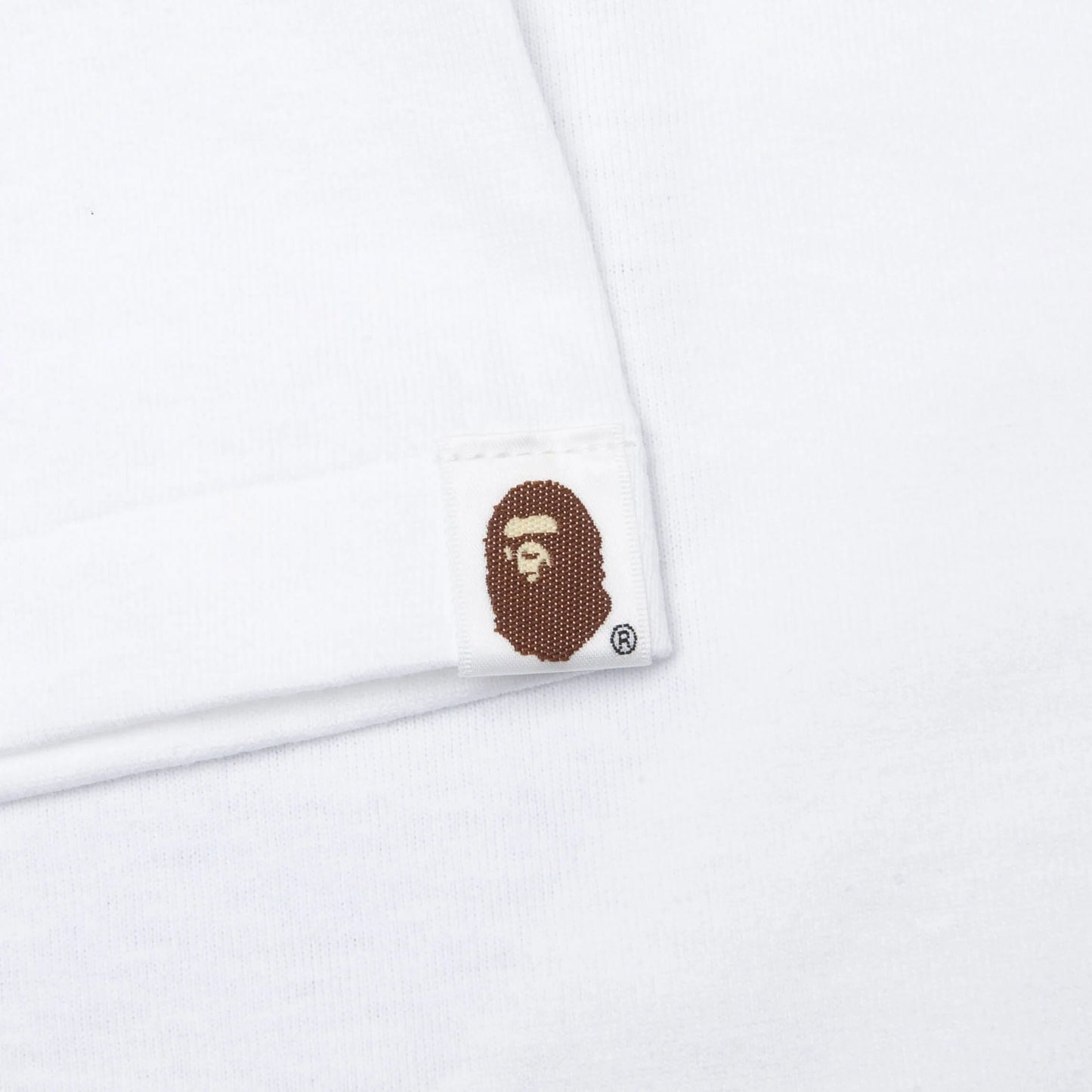 Color Camo Milo on Big Ape Tee White Navy