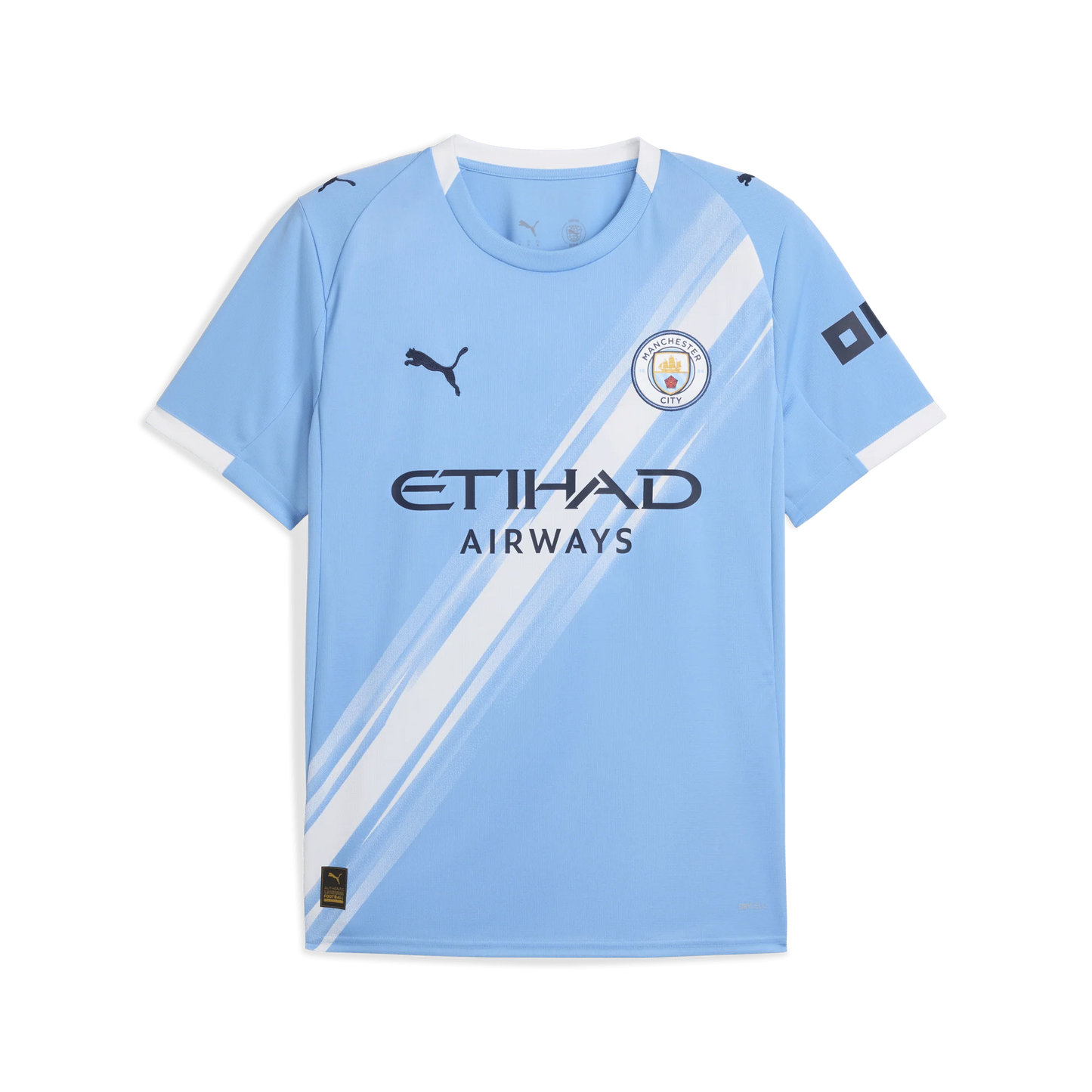 PUMA Mens Manchester City Home Jersey 25 Light Blue White
