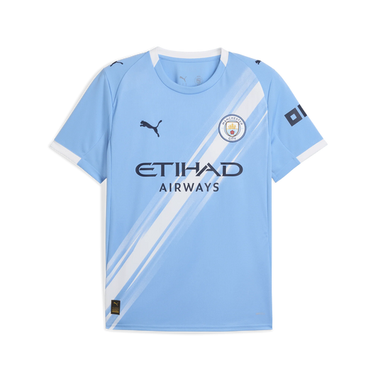 PUMA Mens Manchester City Home Jersey 25 Light Blue White