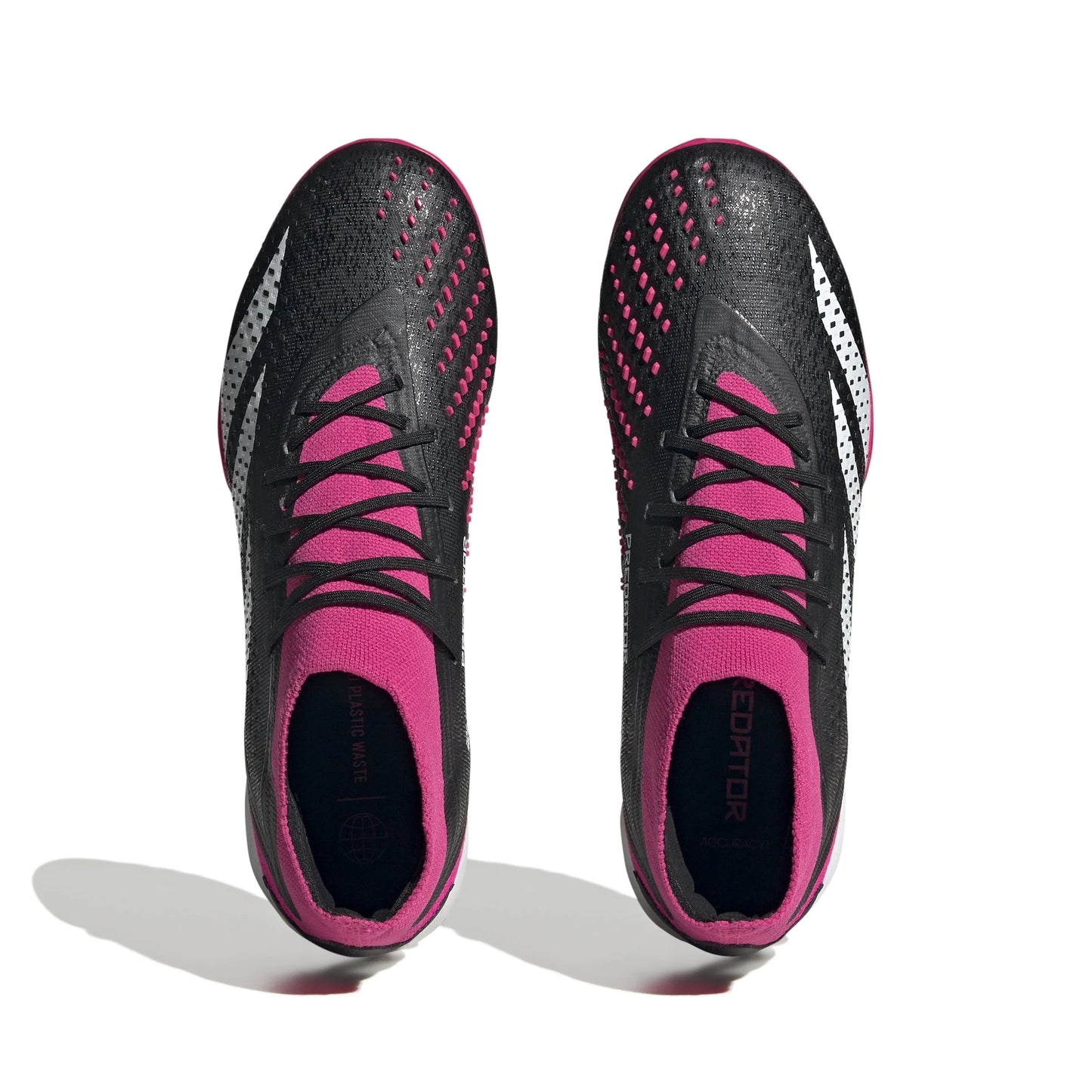 adidas Predator Accuracy1 TF Turf Soccer Cleats Black White Shock Pink
