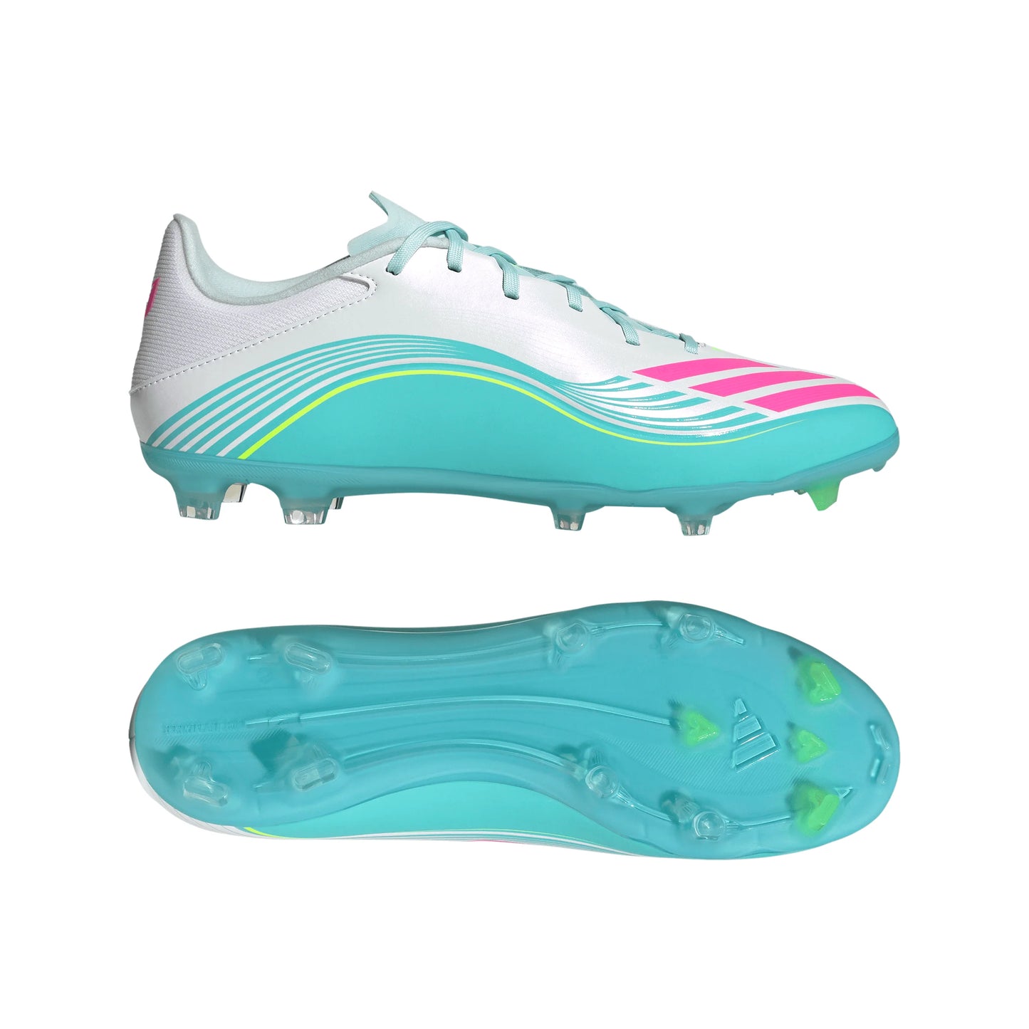 adidas F50 Messi League Firm Ground Multi Ground Mens Soccer Cleats White Pink