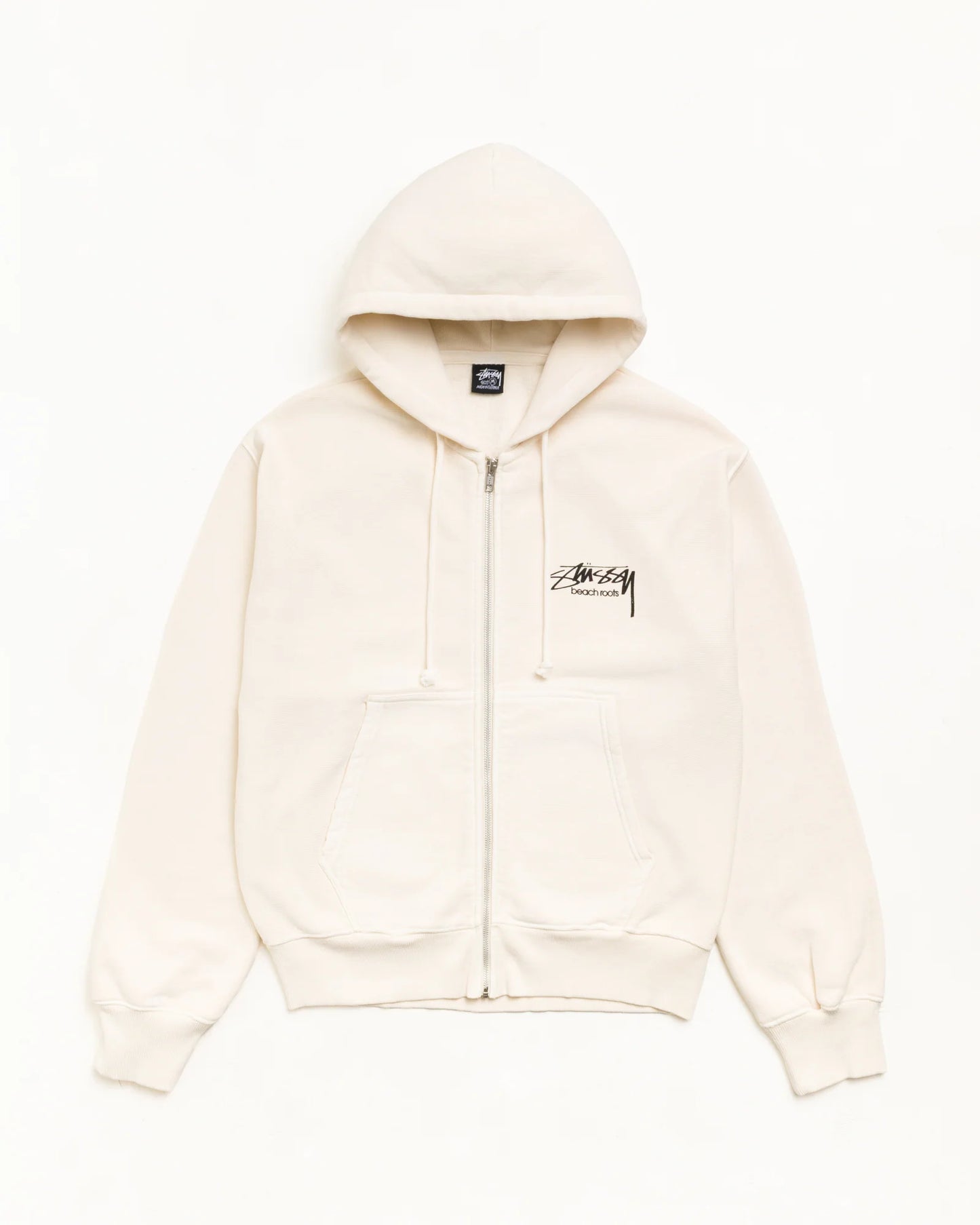 BEACH ROOTS ZIP HOODIE GARMENT DYED