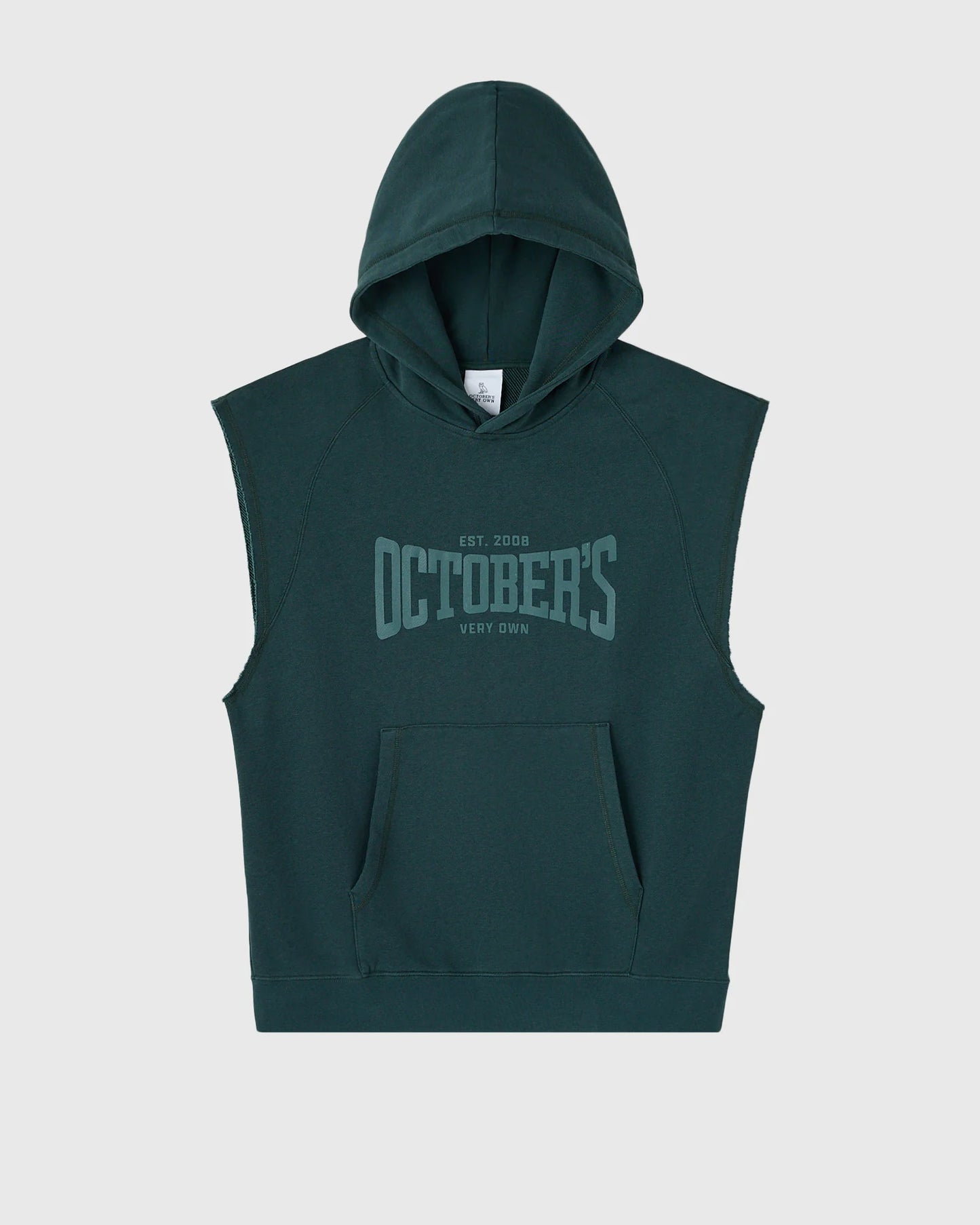 Sleeveless Training Hoodie Midnight Green