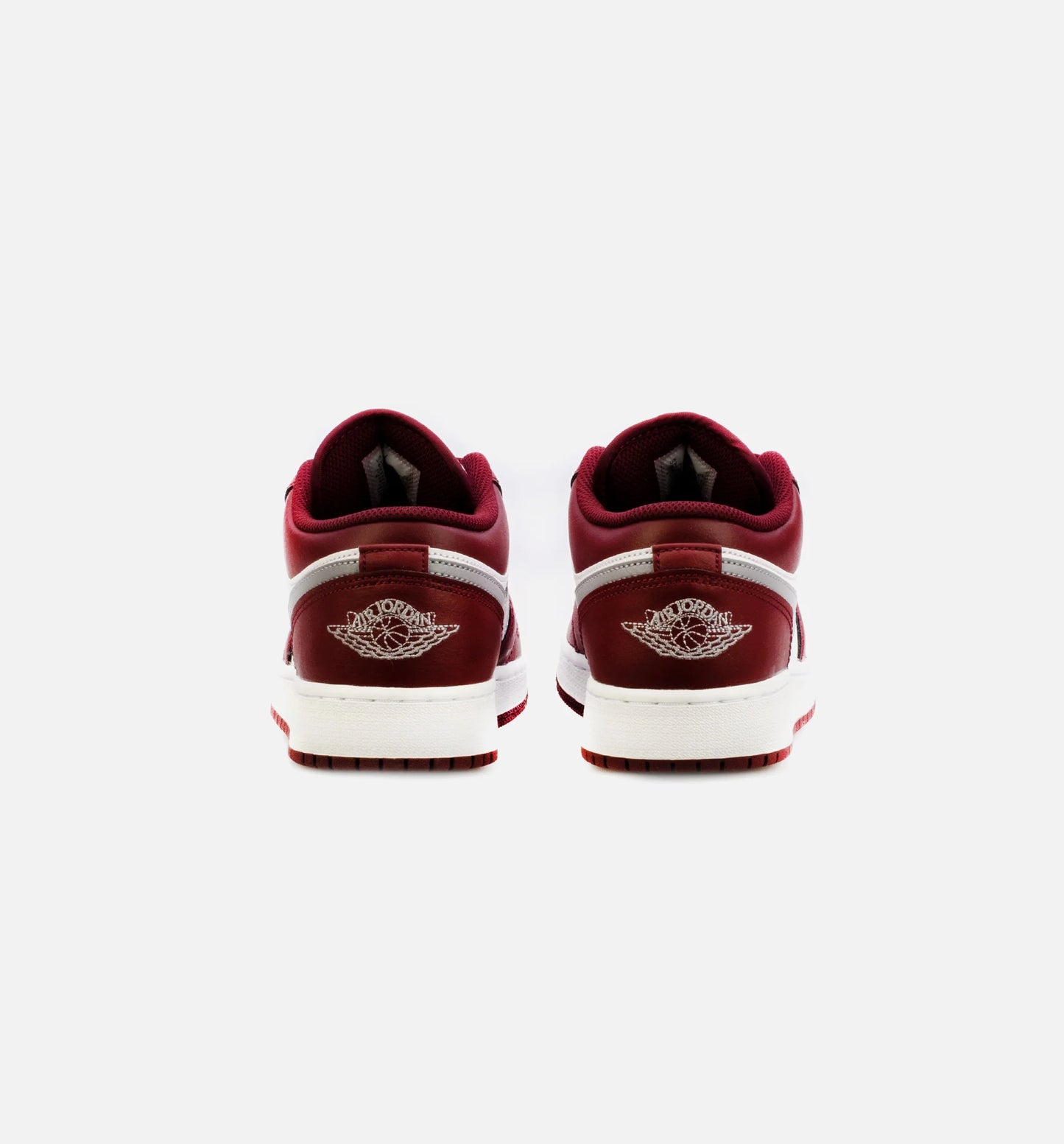 Air Jordan 1 Low Cherrywood Red Cement Grey Grade School Lifestyle Shoe Cherrywood Red Cement Grey