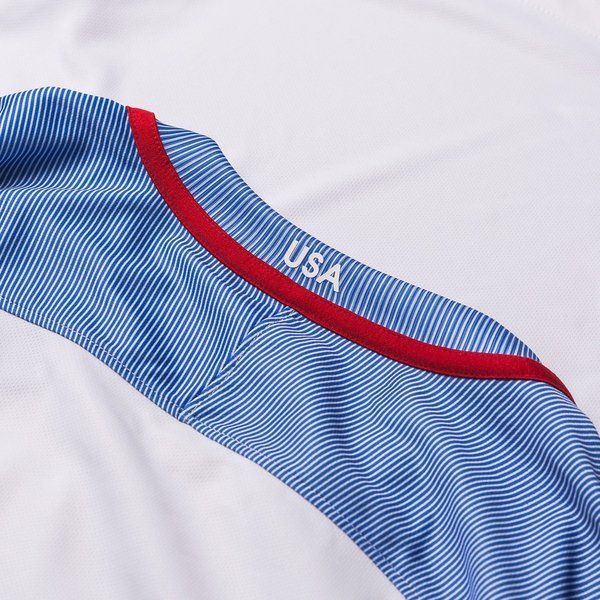 Nike USMNT 16 Stadium Home Mens Jersey White Blue