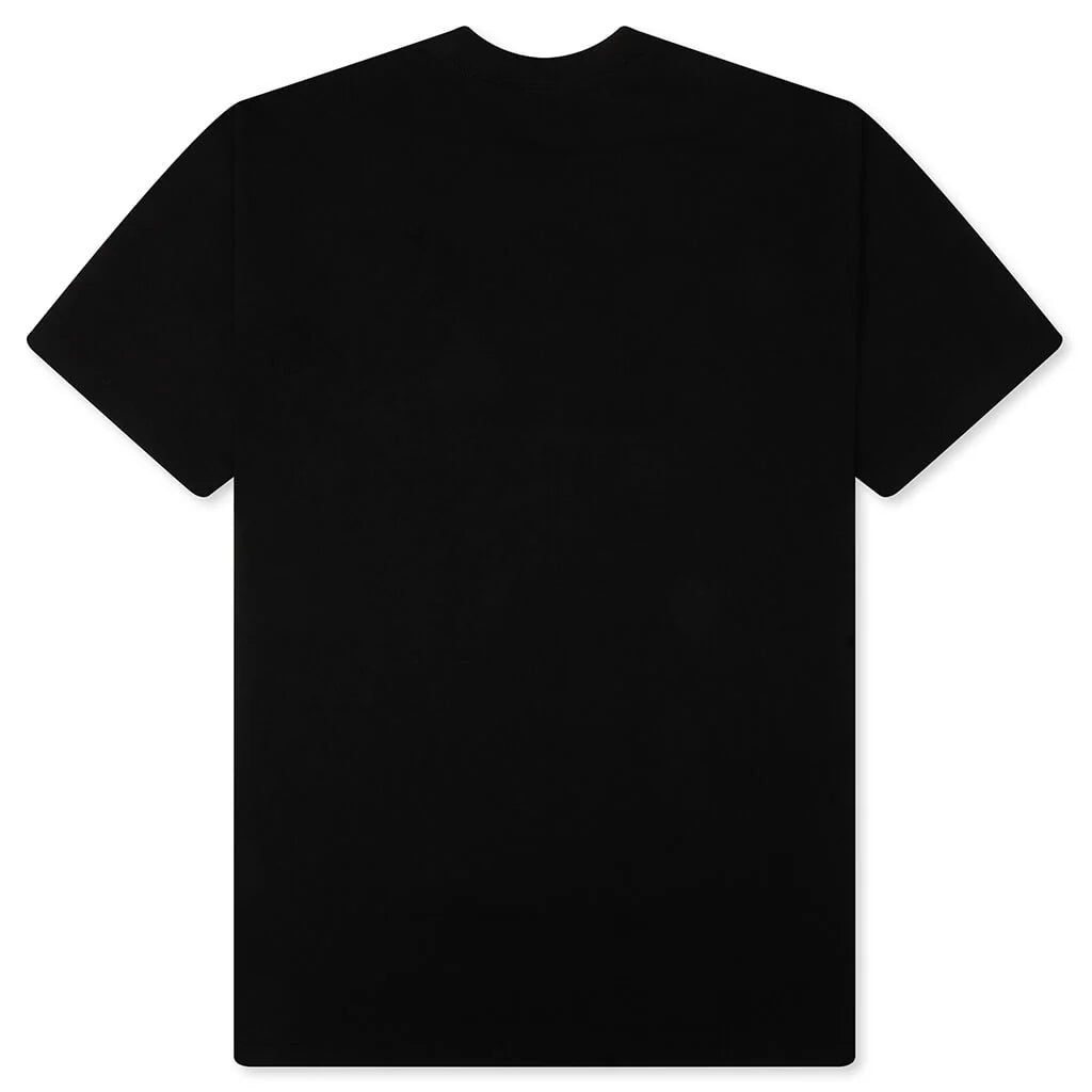 Wild Leopard Pattern NYC Logo Tee Black Beige