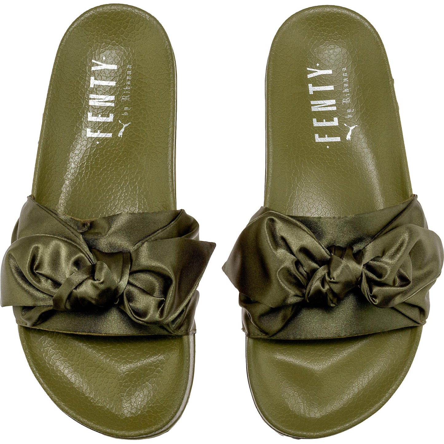 Puma Rihanna Fenty Bow Slides WomenS Olive Green