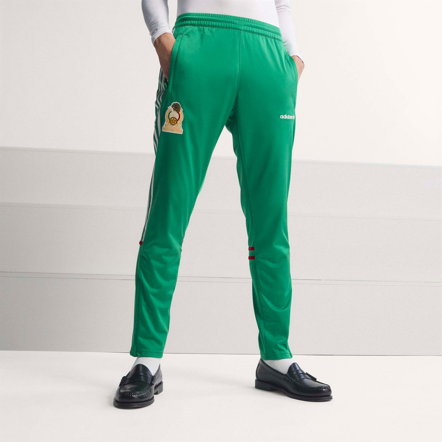 adidas Mexico Track Mens Soccer Tracksuit 1986 Green