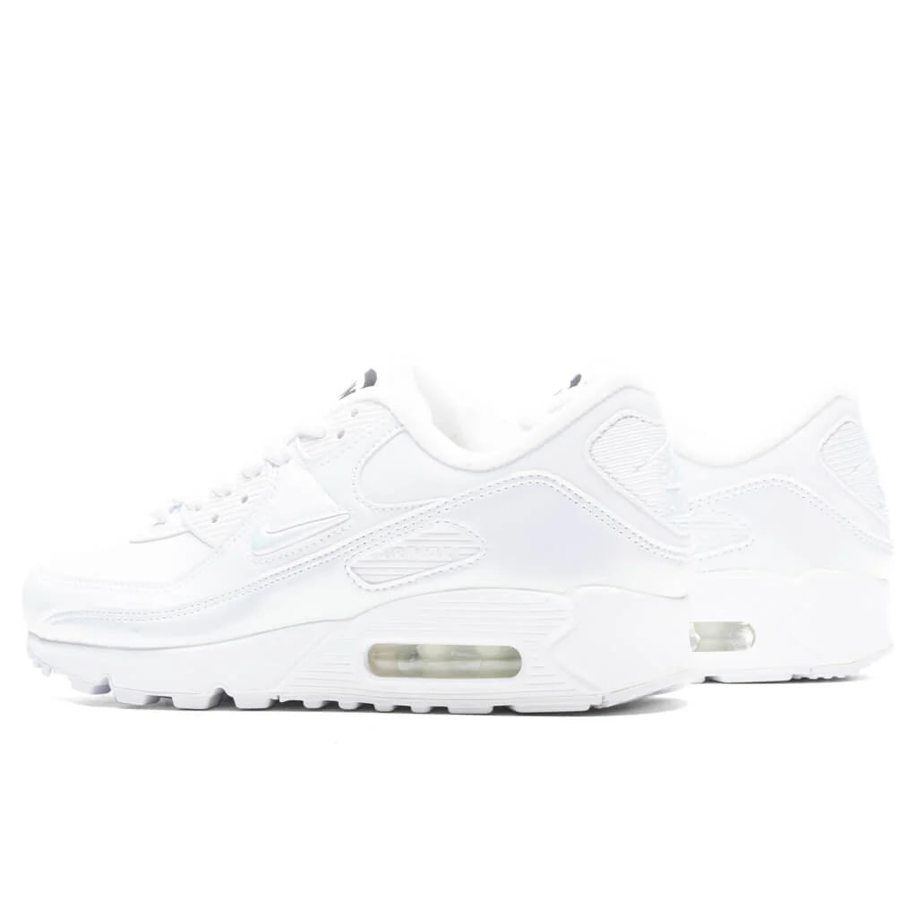Womens Air Max 90 White Multi Color Black