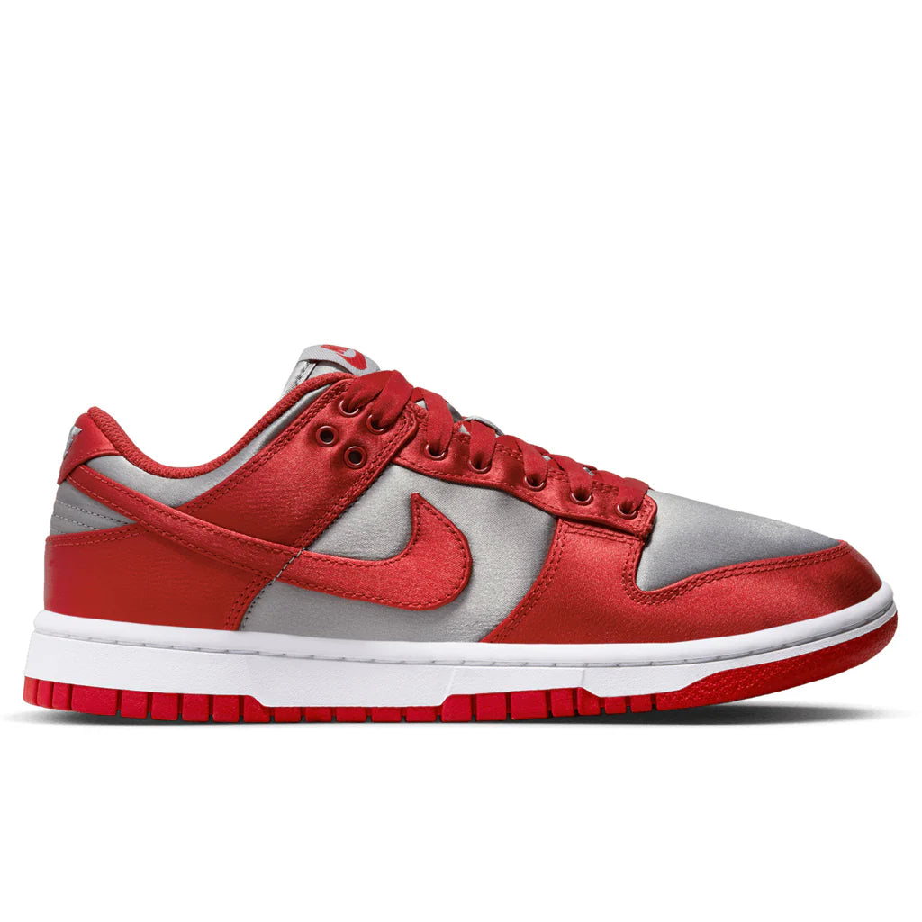 Womens Dunk Low Medium Grey Varsity Red White