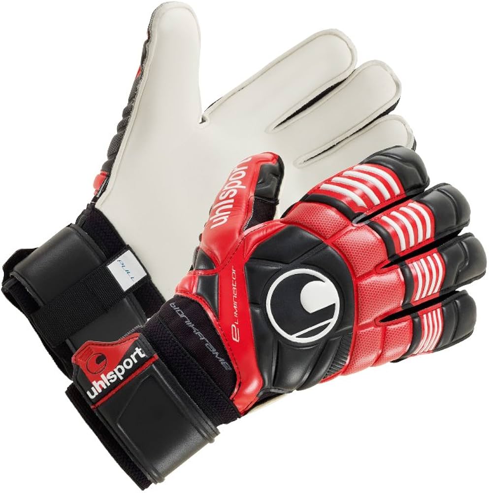 Uhlsport Eliminator Supersoft Bionik Goalkeeper Gloves Red Black