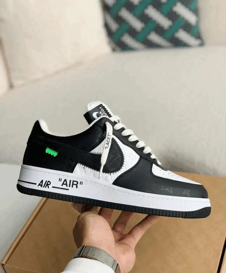 Louis Vuitton x Nike Air Force 1 Low Virgil Abloh Black White
