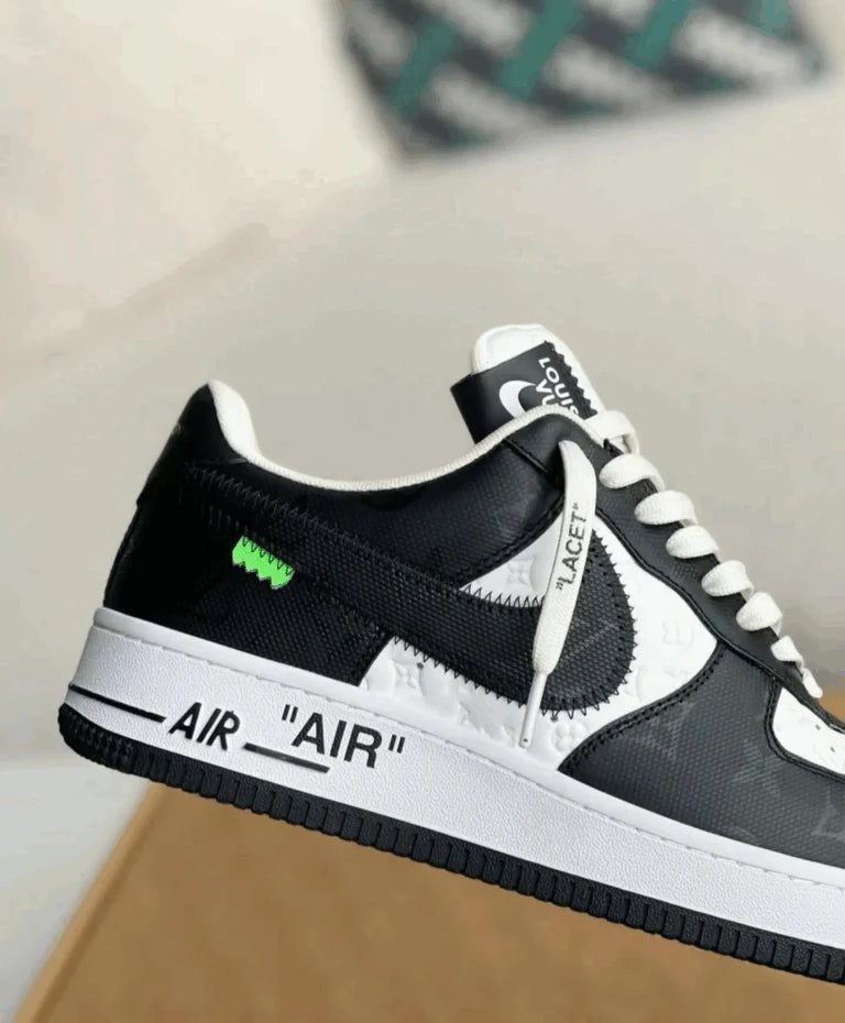 Louis Vuitton x Nike Air Force 1 Low Virgil Abloh Black White