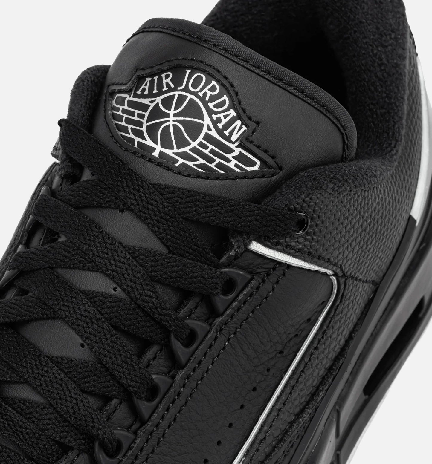 Air Jordan 2 3 Mens Lifestyle Shoe Black Metallic Silver
