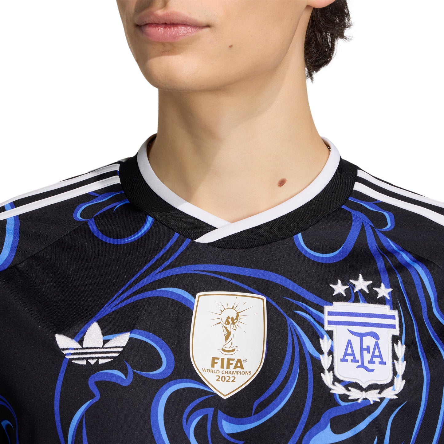 adidas Argentina Away Mens Soccer Jersey 2026 Black Blue