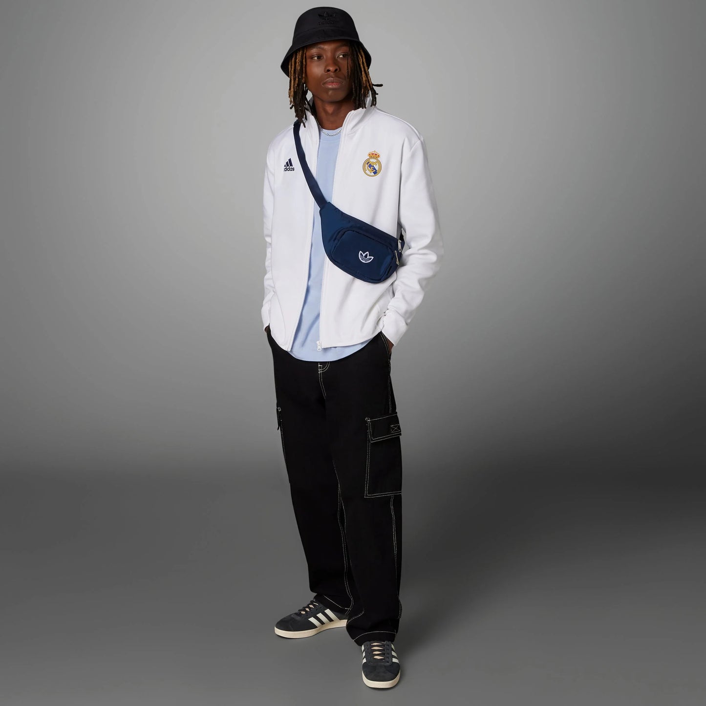 adidas Real Madrid Anthem Jacket White