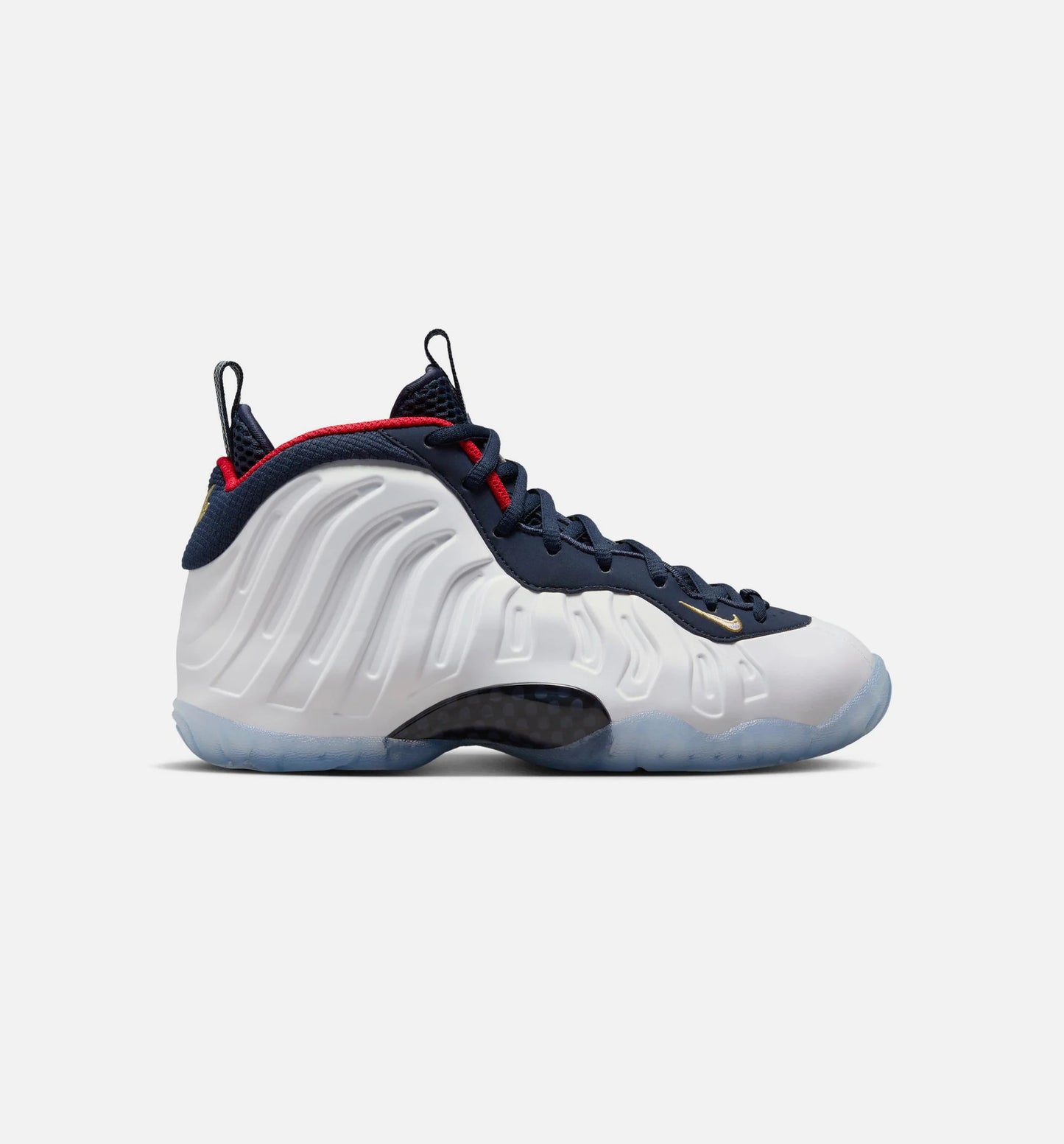Little Posite One Obsidian Grade School Lifestyle Shoe Obsidian White University Red Free Shipping