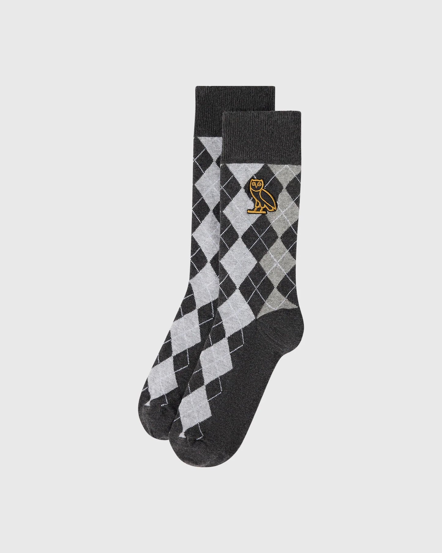 OVO Golf Argyle Sock Black