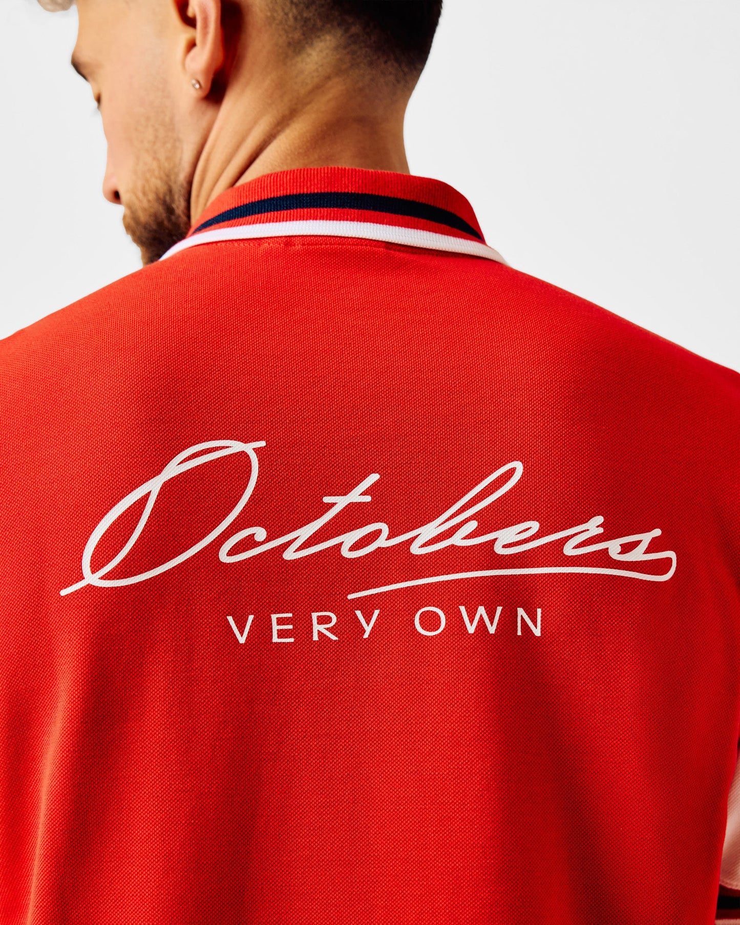 Quarter Zip Short Sleeve Polo Red