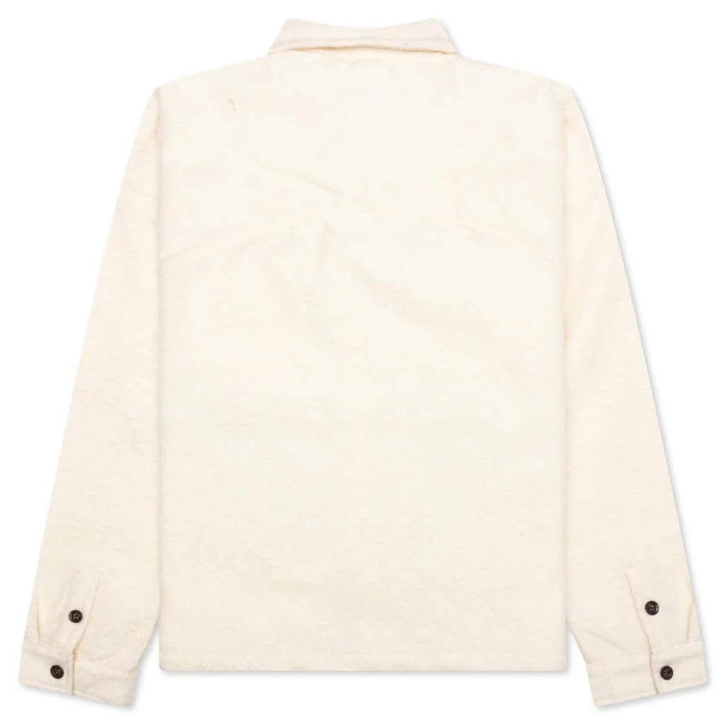 Floral Cover Shirt Cream