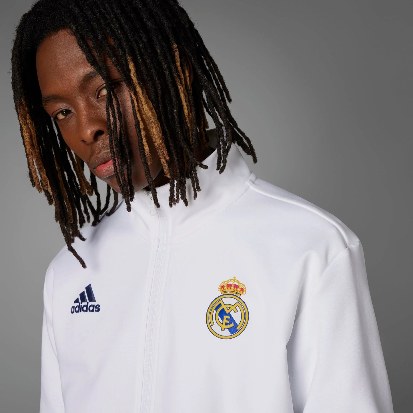 adidas Real Madrid Anthem Jacket White