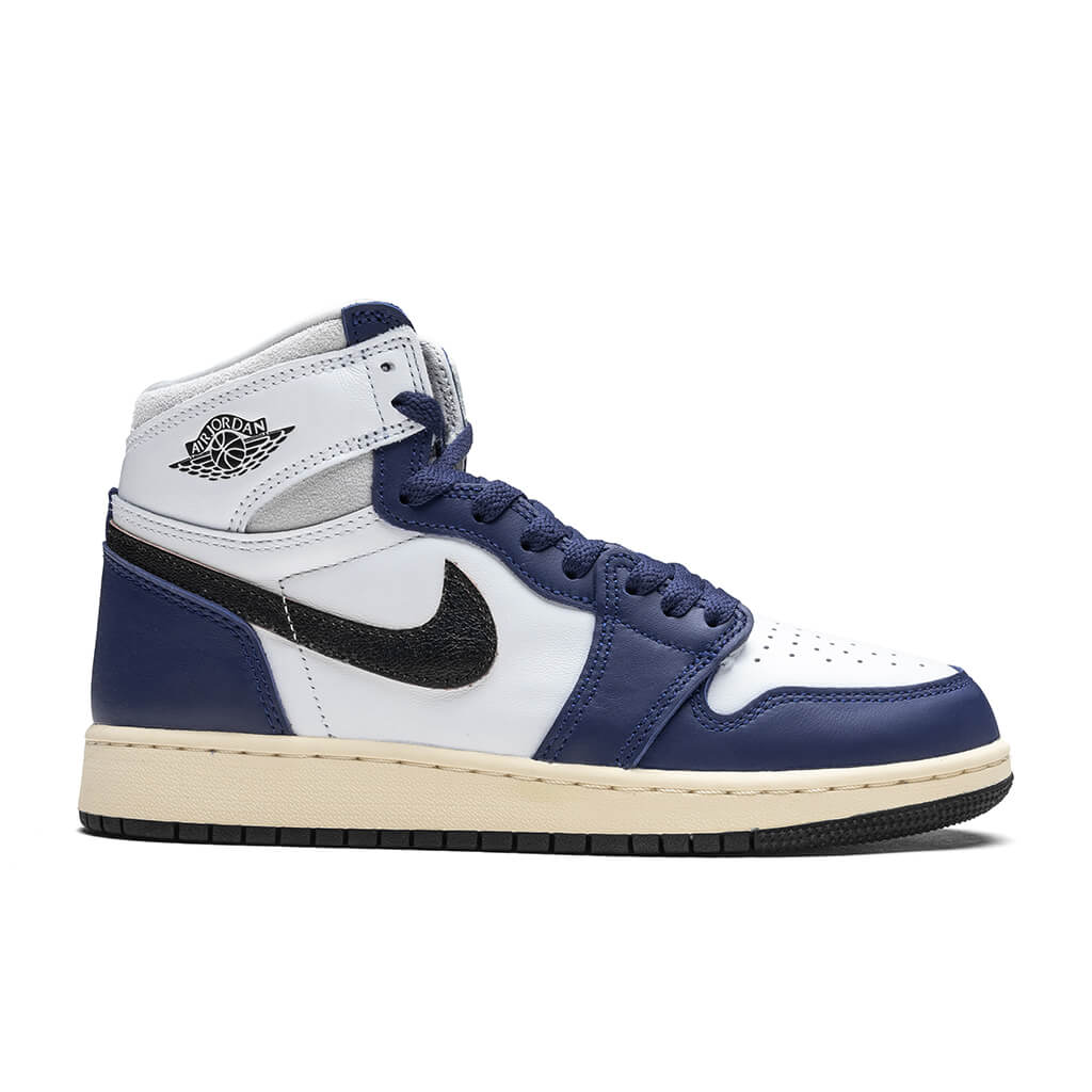 Air Jordan 1 High OG Rare Air GS White Black Neutral Grey Deep Royal Blue